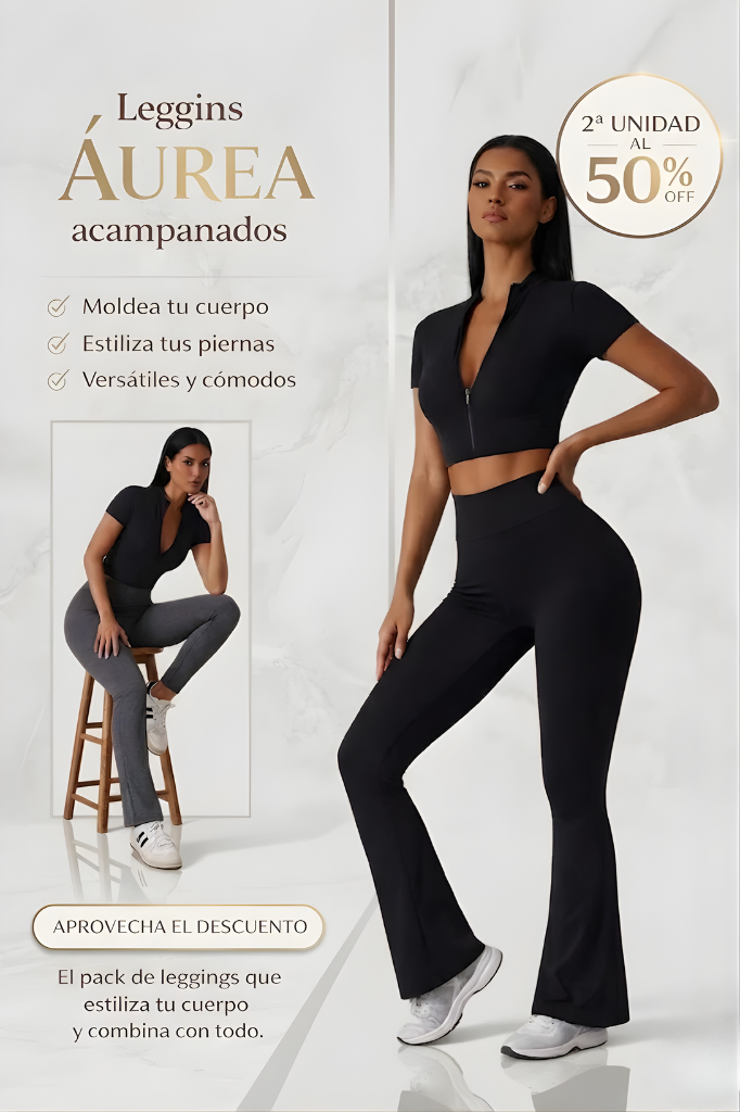 LEGGINS ÁUREA ACAMPANADOS™